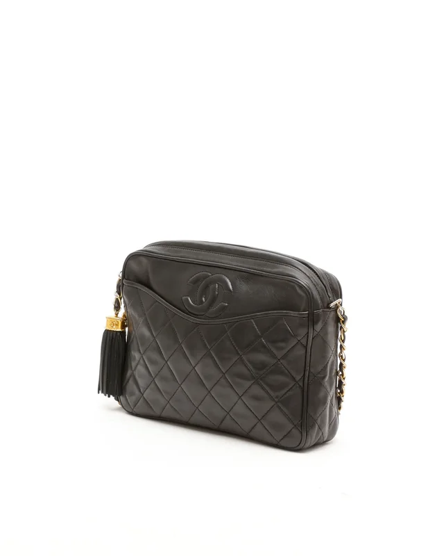 Chanel Lambskin Quilted CC Tassel Camera Bag in Lambskin from A Retro Tale, photo 2 of 10