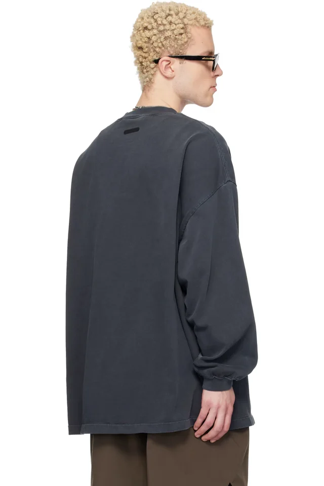 Fear of God ESSENTIALS Gray Training 90s Long Sleeve T-shirt, photo 3 of 4 from SSENSE
