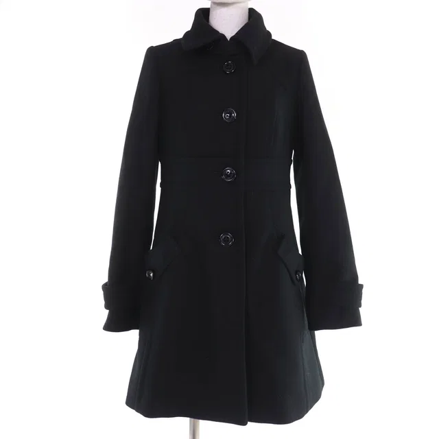 Burberry Blue Label Wool Angora Coat in Blue Wool from LuxUness