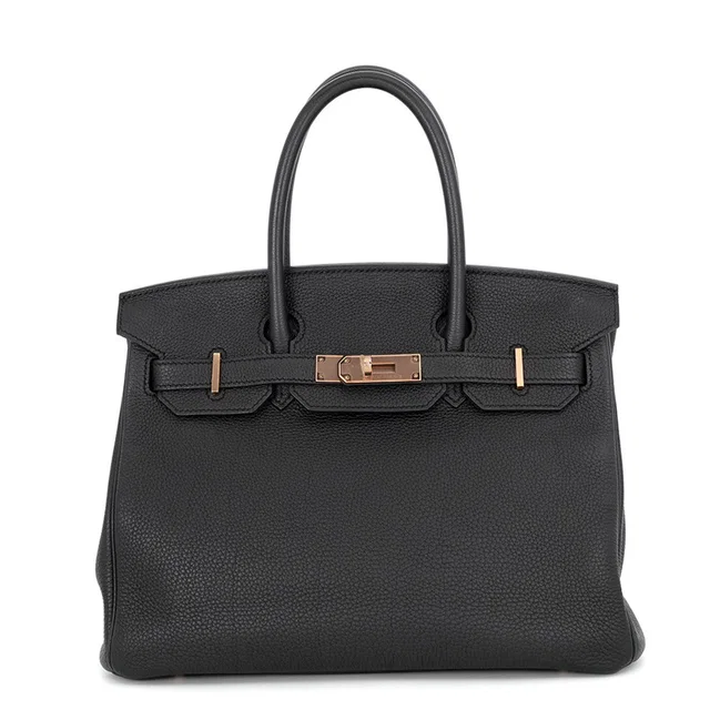 Hermès Birkin Black Togo Leather Size 30 in Black Togo leather from GALLERY RARE
