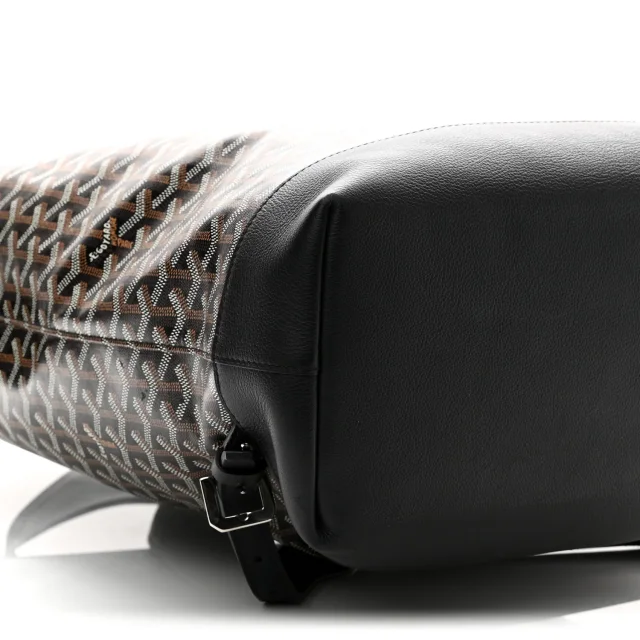 Goyard Goyardine Calfskin Cisalpin Backpack Black in Black Calfskin from FASHIONPHILE, photo 8 of 9