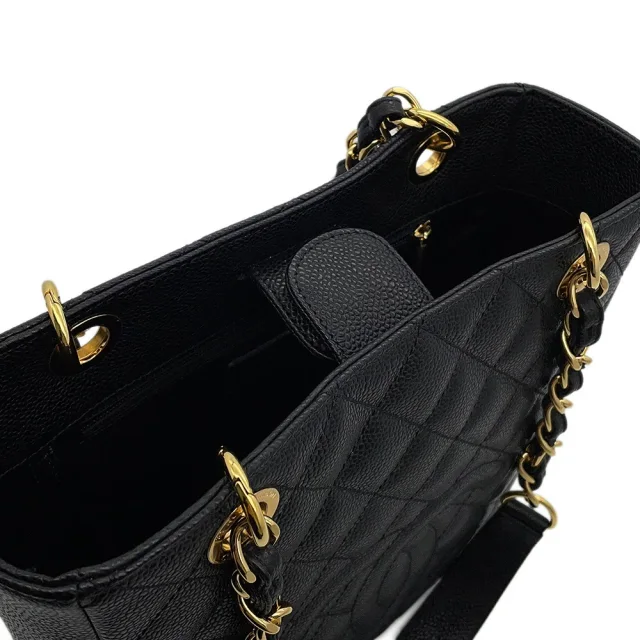 Chanel Matelasse PST Chain Tote BlackA50994 Caviar Leather in Caviar leather from GALLERY RARE, photo 6 of 14