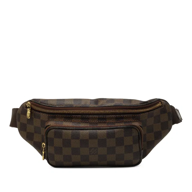 Brown Louis Vuitton Damier Ebene Melville Bum Bag in Brown Canvas from Designer Revival