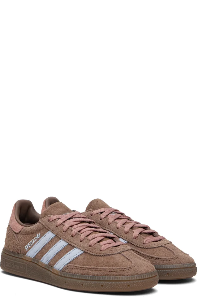 adidas Originals Brown Handball Spezial Sneakers, photo 4 of 5 from SSENSE