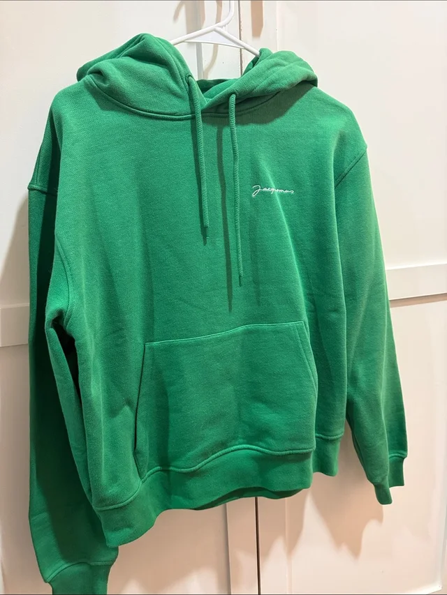 Jacquemus Script Logo Hoodie in green from Poshmark, photo 1 of 1