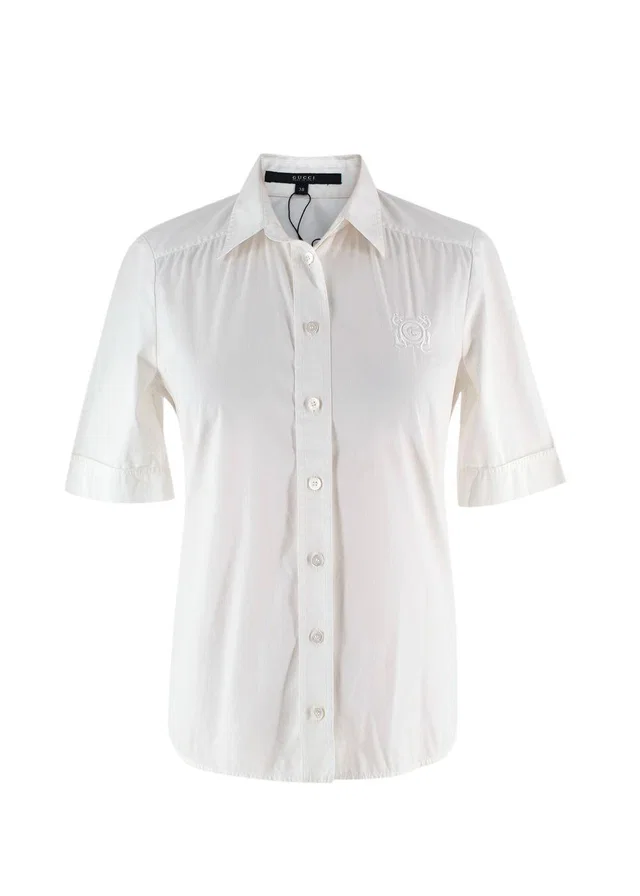 Gucci White Short Sleeve Shirt in White from HEWI