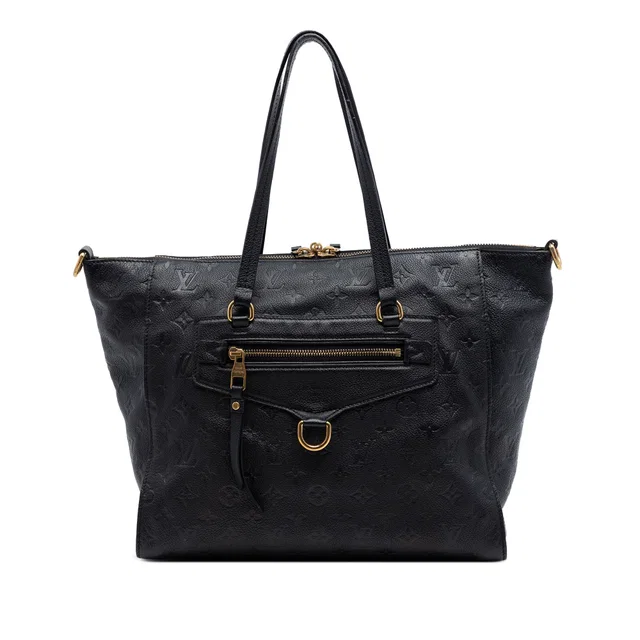 Blue Louis Vuitton Monogram Empreinte Lumineuse PM Satchel in Blue Leather from Designer Revival