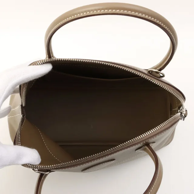 Hermès 2020 Bolide 27 Etoupe in Taupe Swift leather from VINTAGE QOO TOKYO, photo 5 of 14