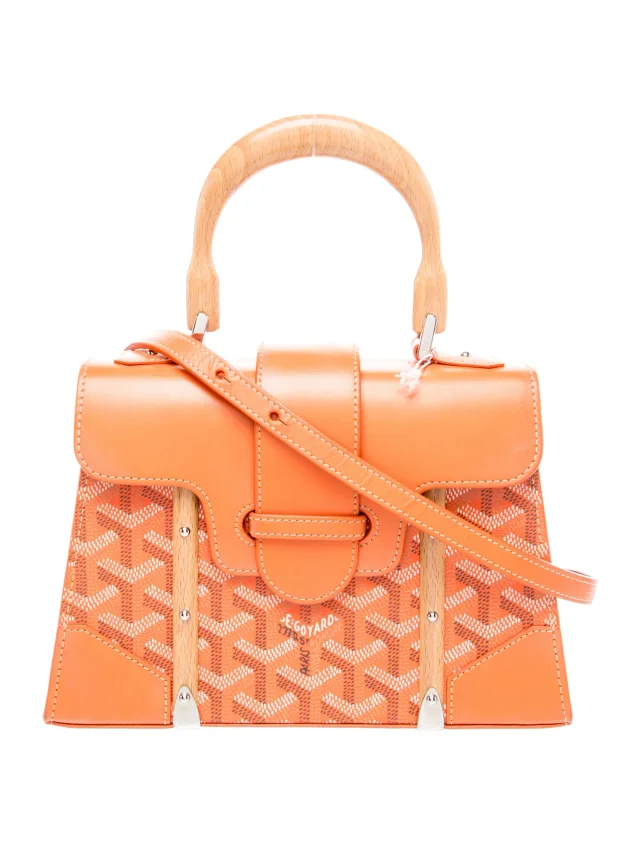 Goyard Goyardine Saigon Mini in orange Leather from The RealReal