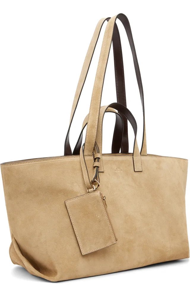 A.P.C. Beige 'Le Drummer' Tote, photo 2 of 4 from SSENSE