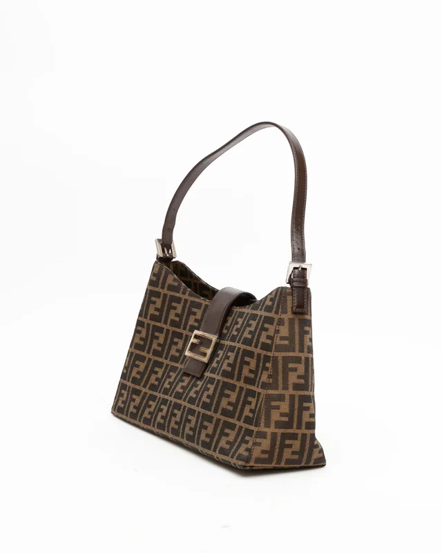 Fendi Large Zucca Shoulder Bag in Canvas from A Retro Tale, photo 2 of 8
