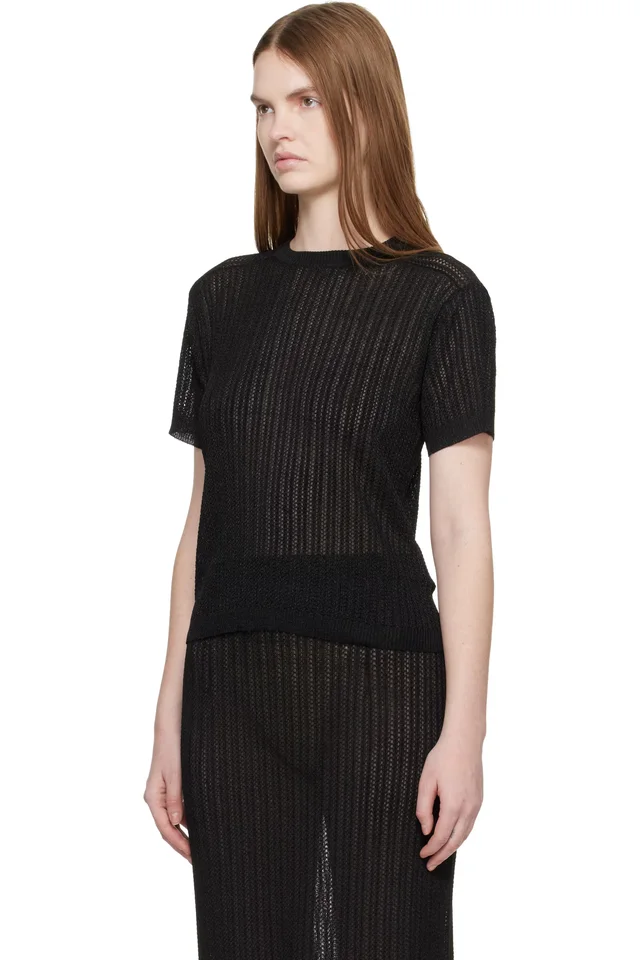 Maison Margiela Black Knit Sweater, photo 4 of 5 from SSENSE