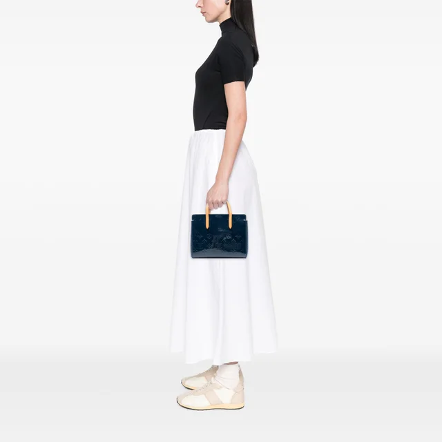 Blue Louis Vuitton Monogram Vernis Catalina BB Handbag in Blue Leather from Designer Revival, photo 2 of 2