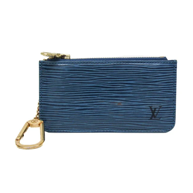 Louis Vuitton Epi Key Pouch M63805 Women,Men Epi Leather Coin Purse/coin Case Toledo Blue in Toledo blue Epi leather from Elady