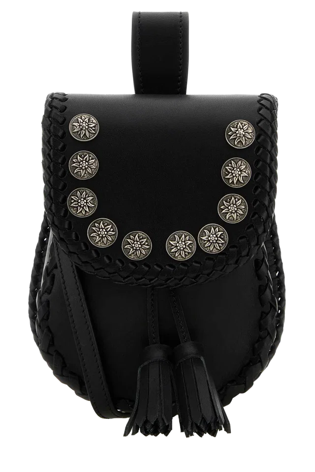 Prada Crossbody Bag — Black Vitello in Black Leather from HEWI