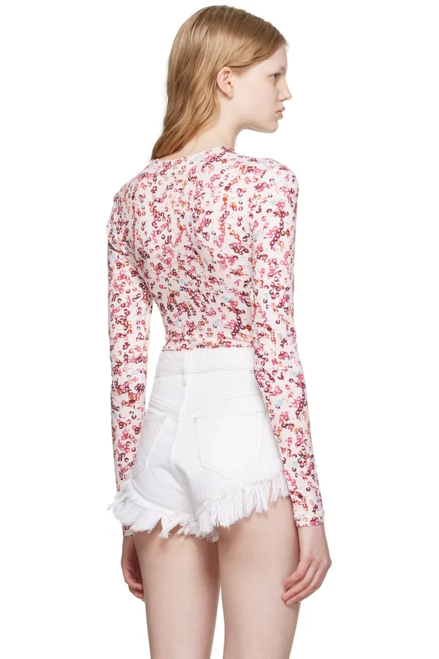Isabel Marant Etoile Beige Jena Bodysuit, photo 3 of 3 from SSENSE