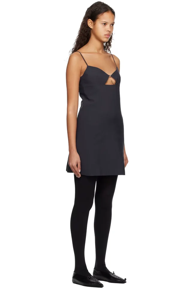 System Navy Cutout Minidress, photo 2 of 4 from SSENSE