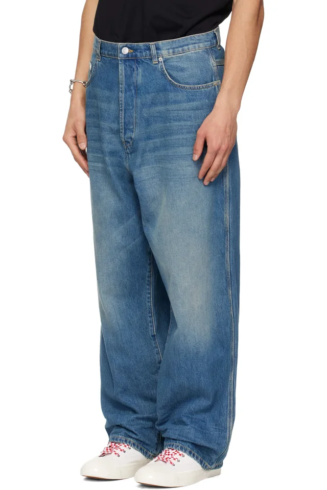 Moschino Blue Faded Jeans, photo 4 of 5 from SSENSE