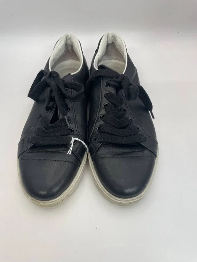Prada Black Trainers in Black Leather from Oxfam Online Shop