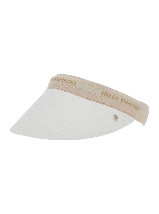 Helen kaminski White 'Carter' Hat with Wide Brim and Elegant Details in Cotton for Women in White 70% Cotton 30% Polyester from Gaudenzi Boutique, photo 1 of 1