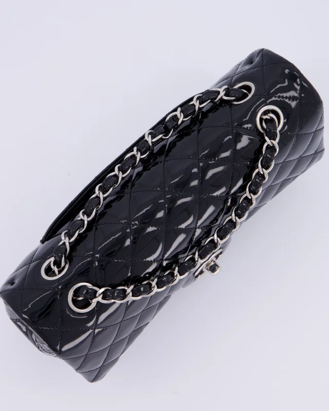 Chanel Medium Double Flap Bag in Black Patent leather from Sellier, photo 14 of 18
