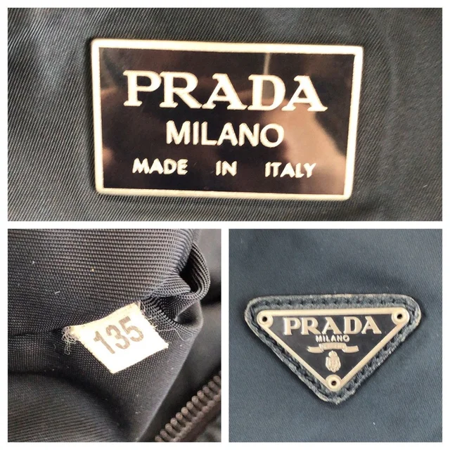 Prada Tessuto Saffiano Navy Nylon Leather Boston Bag in Navy Saffiano leather from The Reluxe, photo 2 of 2