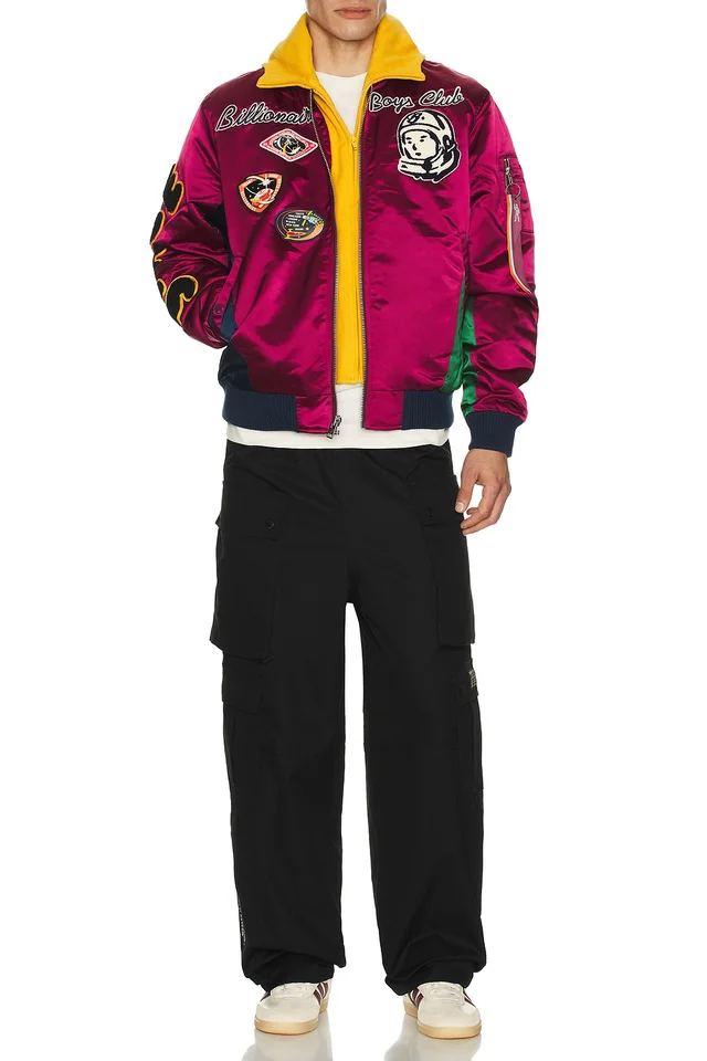 Billionaire Boys Club Space Suit Bomber Jacket in Rhododendron, photo 6 of 8 from REVOLVE (Canada)