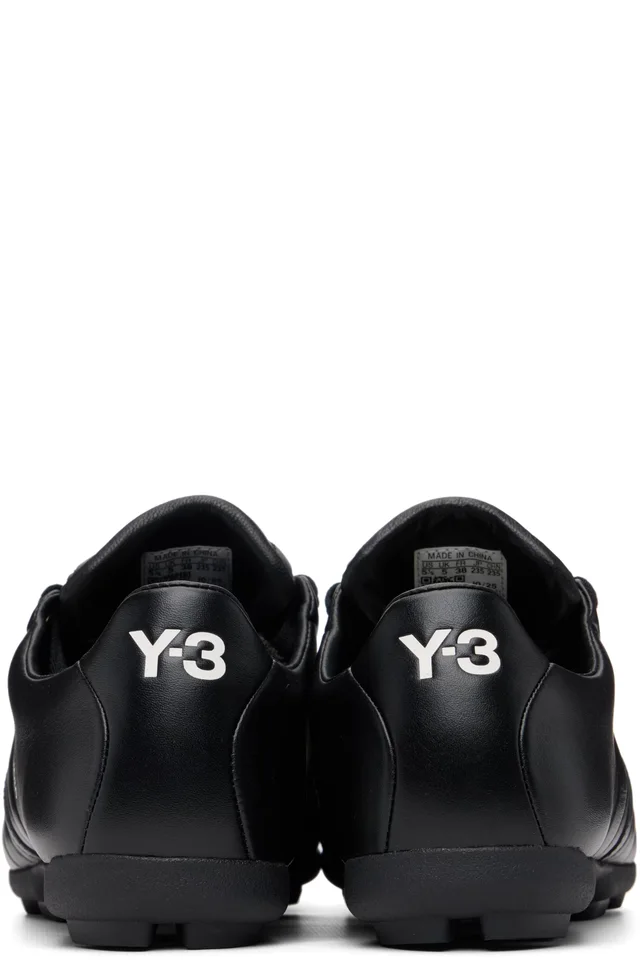 Y-3 Black Field Sneakers, photo 2 of 5 from SSENSE