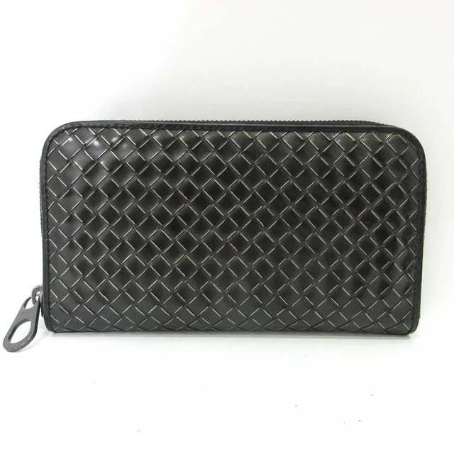 Bottega Veneta Black Leather Wallet in Black Leather from LuxUness