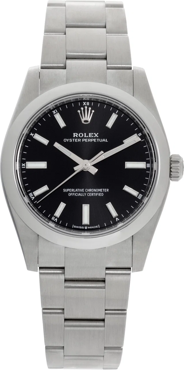 Unused Rolex Oyster Perpetual 34mm 124200 in Stainless Steel from Gray And Sons