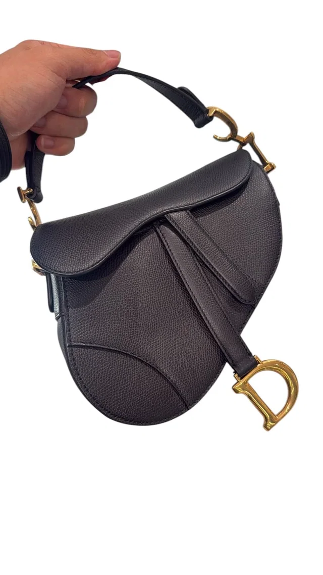 Dior Black Saddle Bag in Black from Luxury Promise
