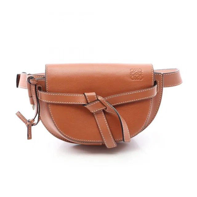 Loewe Waist Bag Gate Brown Leather in Brown Leather from The Reluxe