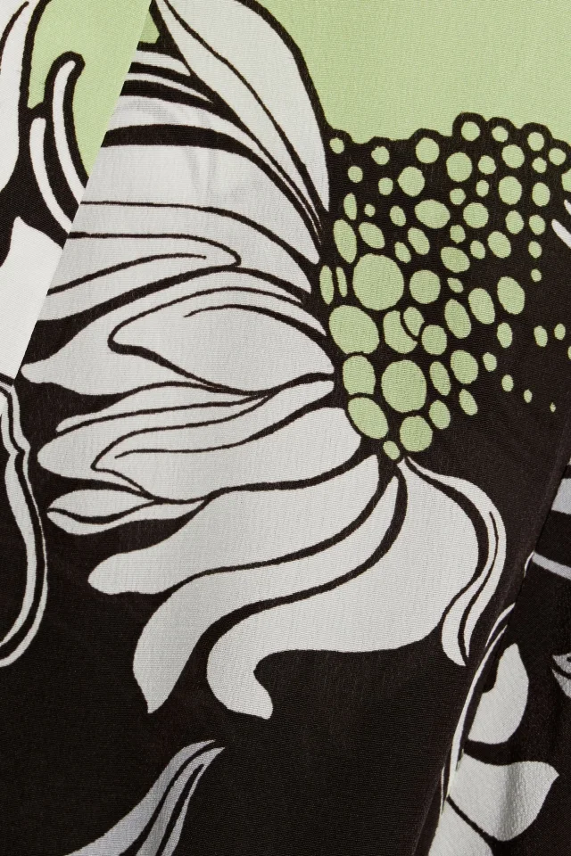 Valentino Garavani Pussy-Bow Floral-Print Silk Crepe de Chine Playsuit in Light green, photo 4 of 4 from THE OUTNET