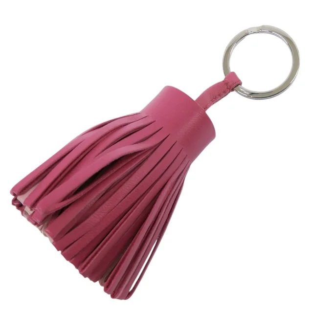 Hermès Carmen Agneau Milo Silver Hardware Keyring Bag Charm Pink Made In Fran in pink from Poshmark