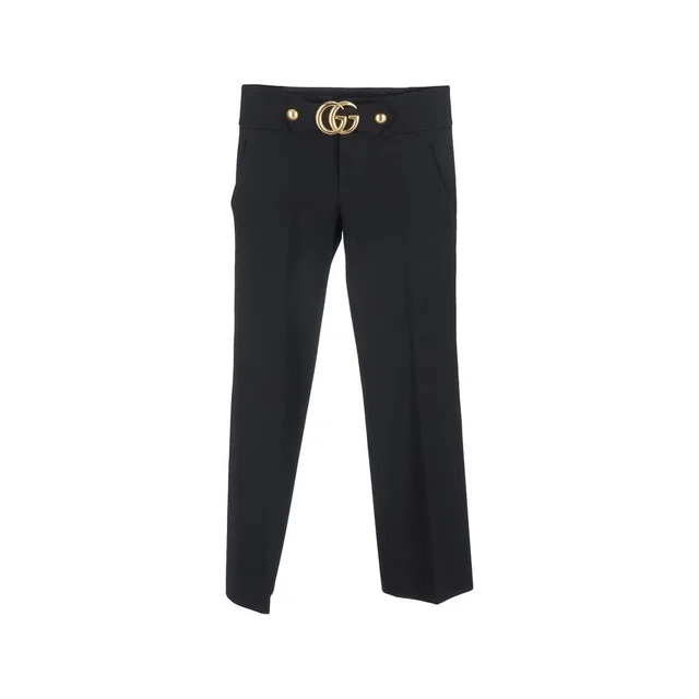 Gucci Black Viscose Dress Pants in Black from HEWI