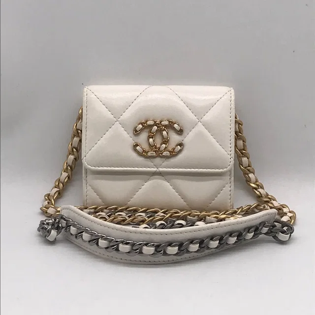 Chanel 19 Flap Coin Purse Chain Mini Shoulder Bag Wallet Price in Lambskin from The Reluxe