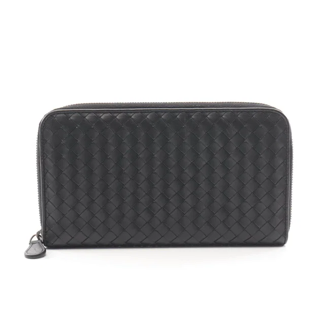 Bottega Veneta Intrecciato Leather Long Wallet in Woven leather from LuxUness
