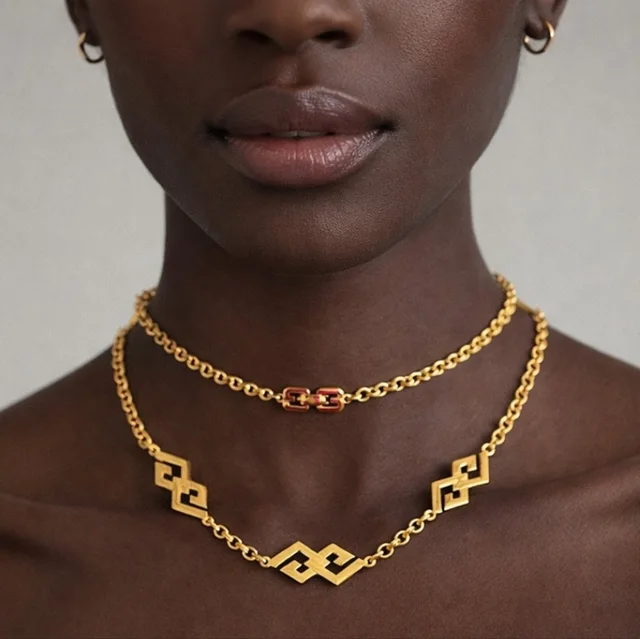 Givenchy Plated Double G Long Necklace in gold from Poshmark