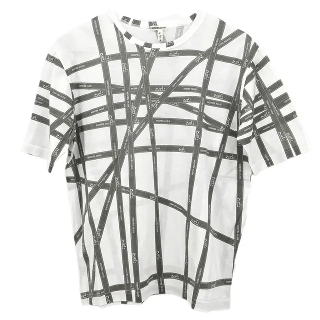 Hermès Short Sleeve T-shirt Top White #M in White from AMORE Vintage Tokyo