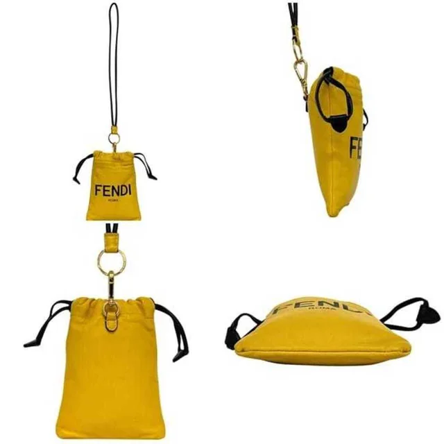 Fendi Shoulder Bag Wearable Ec-25314 Yellow 7ar898 Leather Adm9 209 0189 Fend... in yellow Leather from Poshmark, photo 2 of 10