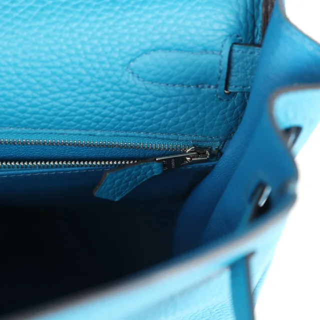 Hermès Kelly Retourne 32 Cobalt Clemence Palladium Hardware in Clemence leather from Madison Avenue Couture, photo 9 of 9