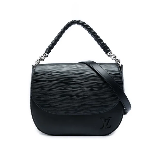 Black Louis Vuitton Epi Luna Satchel in Black Calfskin from Designer Revival, photo 1 of 1