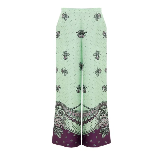 Gucci Green Silk Casual Pants in Green Silk from HEWI