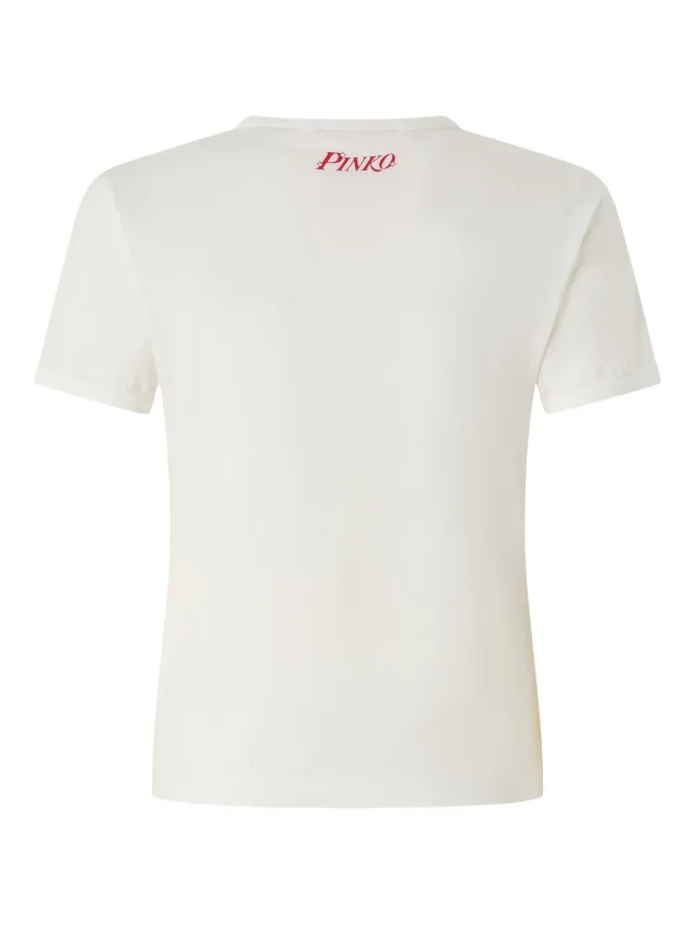PINKO T-shirt with heart and Pinkotini print, photo 2 of 2 from FARFETCH