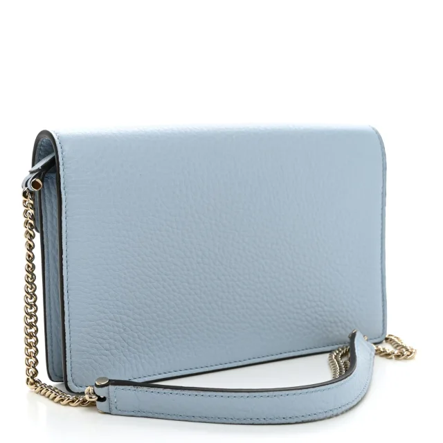 Gucci Dionysus NM Chain Wallet Porcelain Light Blue in Blue Calfskin from FASHIONPHILE, photo 3 of 10