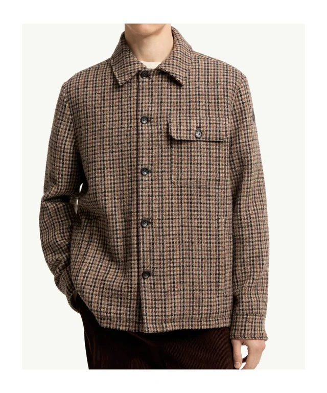 Moncler Norfol Wool Blend Down Shirt Jacket, photo 2 of 6 from SENSER