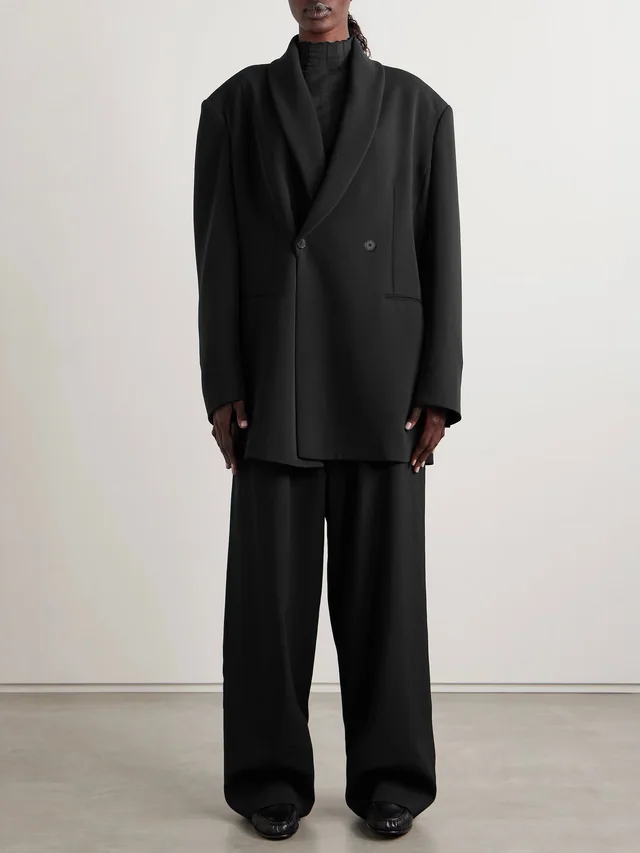 THE ROW Diomede wool-blend twill blazer in Black, photo 2 of 2 from NET-A-PORTER (Canada)