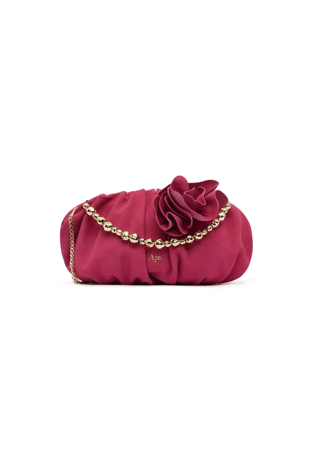 AJE Ari Flower Clutch in Pink from Aje, photo 1 of 1