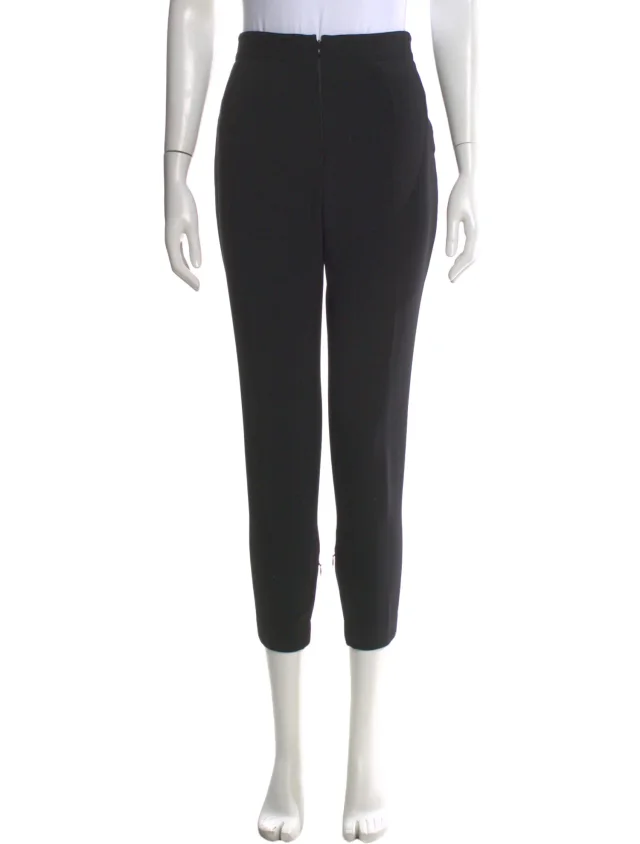 Alexander McQueen Wool Skinny Leg Pants in black Wool from The RealReal