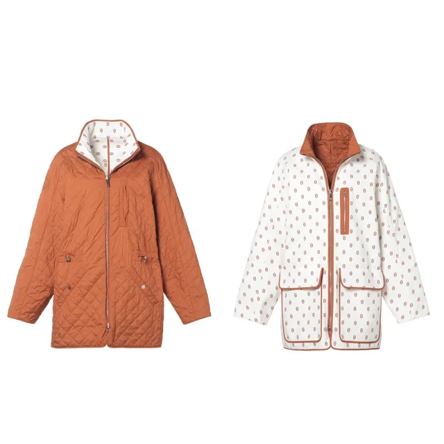 Hermès Chaîne d'Ancre Reversible Quilted Coat from HEWI